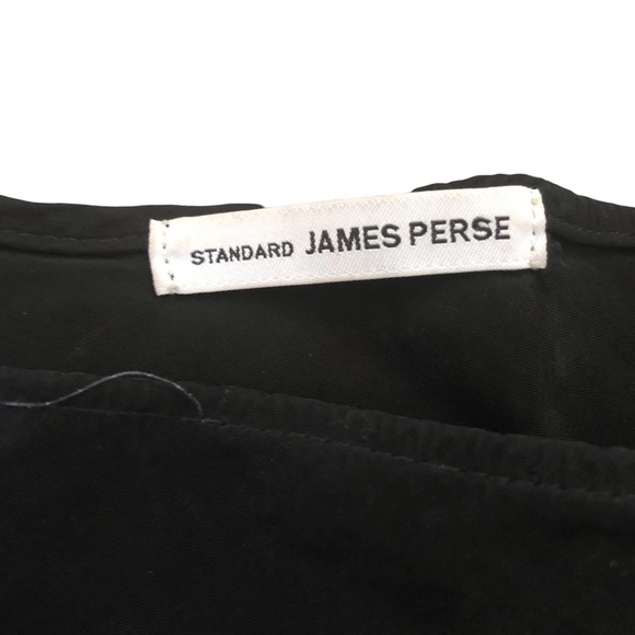 Standard James Perse Black Aysmmetrical Midi Skirt - Picture 2 of 9